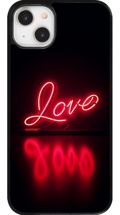 iPhone 14 Plus Case Hülle - Valentine 2025 Neon Liebe