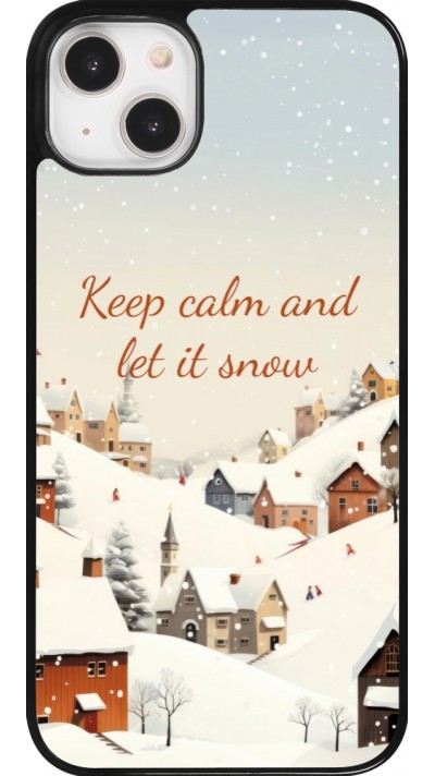 iPhone 14 Plus Case Hülle - Winter 25 Winter Keep calm and let it snow