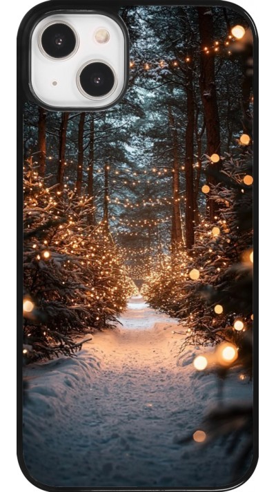 iPhone 14 Plus Case Hülle - Winter 25 Winter snowy road