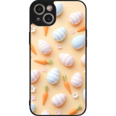 iPhone 14 Plus Case Hülle - Silikon schwarz Easter 2026 Pattern Easter