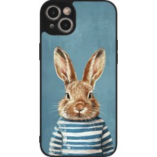 iPhone 14 Plus Case Hülle - Silikon schwarz Easter 2026 Rabbit navy