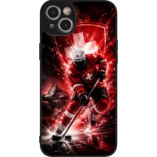 iPhone 14 Plus Case Hülle - Silikon schwarz Hockey World Championship Player