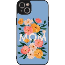 iPhone 14 Plus Case Hülle - Silikon schwarz Mom 2026 Flowers