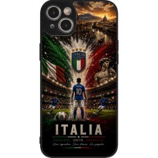 iPhone 14 Plus Case Hülle - Silikon schwarz Fussball Italien splash 2026