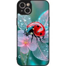 Coque iPhone 14 Plus - Silicone rigide noir Ladybird in bloom 2026