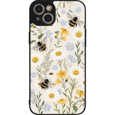 iPhone 14 Plus Case Hülle - Silikon schwarz Pattern bees Spring 2026