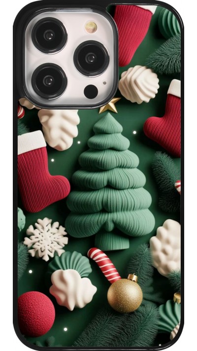 iPhone 14 Pro Case Hülle - Christmas 25 Christmas textiles