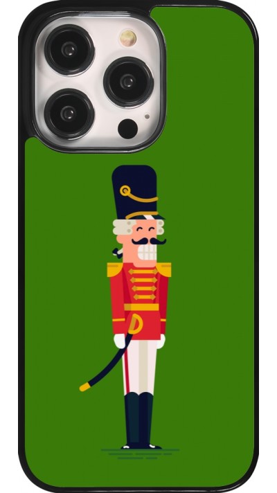 iPhone 14 Pro Case Hülle - Christmas 25 Nutcracker Green