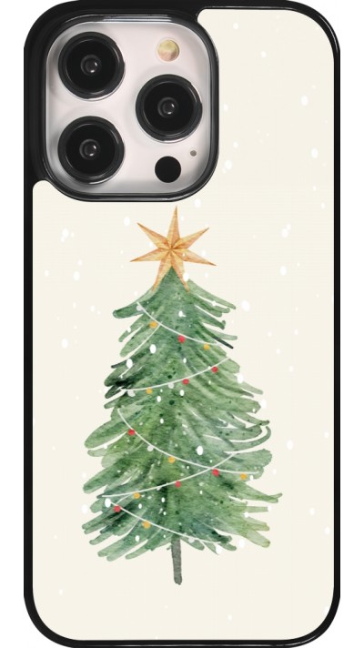 iPhone 14 Pro Case Hülle - Christmas 25 Sketch Tree