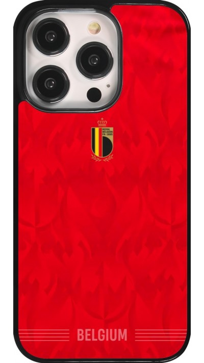 Coque iPhone 14 Pro - Maillot de football Belgique 2026 personnalisable