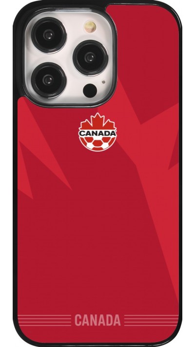 Coque iPhone 14 Pro - Maillot de football Canada 2026 personnalisable