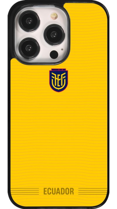 Coque iPhone 14 Pro - Maillot de football Équateur 2026 personnalisable