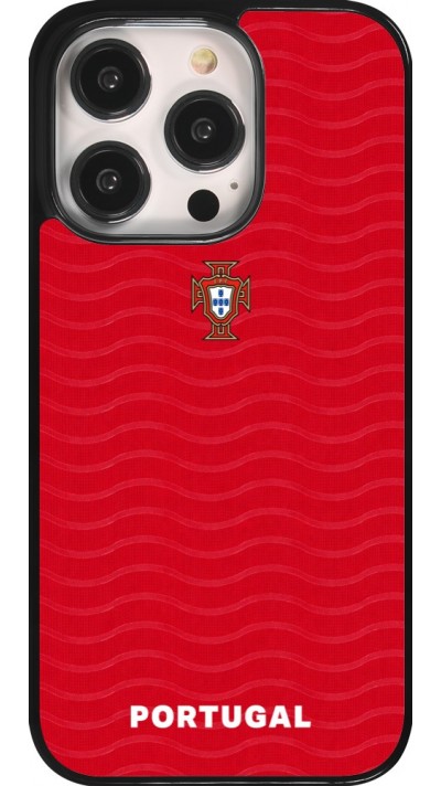 iPhone 14 Pro Case Hülle - Portugal 2026 personalisierbares Fussballtrikot