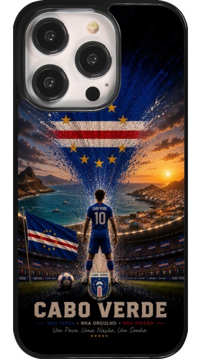 Coque iPhone 14 Pro - Football Cap-Vert splash 2026