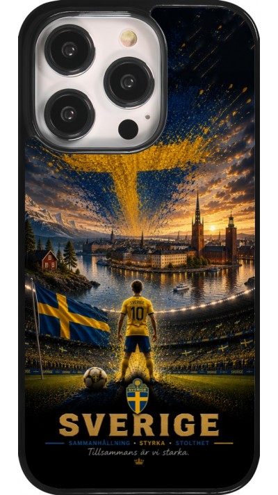 Coque iPhone 14 Pro - Football Suède splash 2026