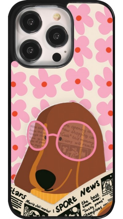 iPhone 14 Pro Case Hülle - Dog with newspaper Spring 2026