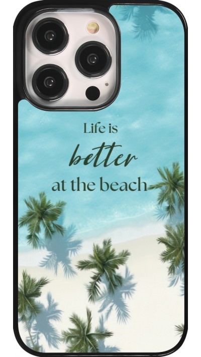 iPhone 14 Pro Case Hülle - Summer 2025 Life is better at the beach