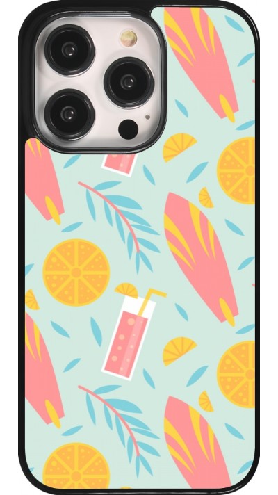 iPhone 14 Pro Case Hülle - Summer 2025 Pattern citron