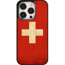 iPhone 14 Pro Case Hülle - Vintage Flag SWISS