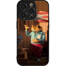 iPhone 14 Pro Case Hülle - Silikon schwarz Dancing frog DTMF