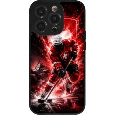 iPhone 14 Pro Case Hülle - Silikon schwarz Hockey World Championship Player