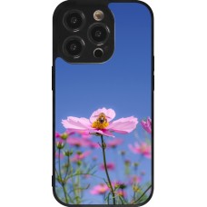 Coque iPhone 14 Pro - Silicone rigide noir Bee on a flower Spring 2026