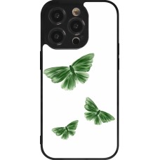 Coque iPhone 14 Pro - Silicone rigide noir Butterflies Spring 2026