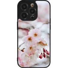 iPhone 14 Pro Case Hülle - Silikon schwarz Cherry tree Spring 2026
