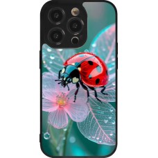 iPhone 14 Pro Case Hülle - Silikon schwarz Ladybird in bloom Spring 2026