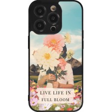 iPhone 14 Pro Case Hülle - Silikon schwarz Live life in full moon Spring 2026