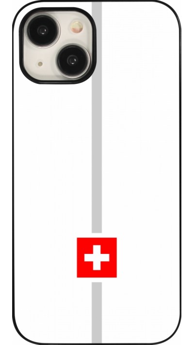 Coque iPhone 15 - Canton CH blanc