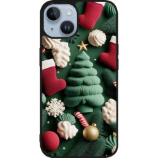 iPhone 15 Case Hülle - Silikon schwarz Christmas 25 Christmas textiles