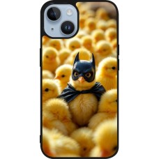 iPhone 15 Case Hülle - Silikon schwarz Easter 2026 Chicken Batman