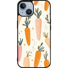 iPhone 15 Case Hülle - Silikon schwarz Easter 2026 Illustration carrots