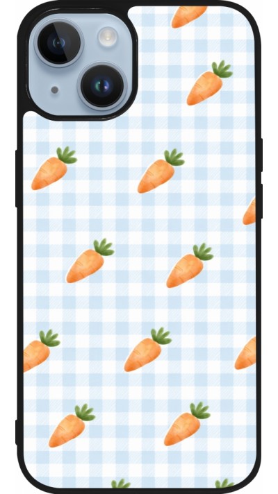 iPhone 15 Case Hülle - Silikon schwarz Easter 2026 Pattern carrots