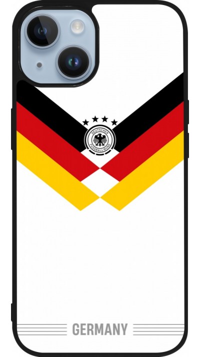 iPhone 15 Case Hülle - Silikon schwarz Deutschland 2026 personalisierbares Fussballtrikot