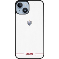 iPhone 15 Case Hülle - Silikon schwarz England 2026 personalisierbares Fussballtrikot
