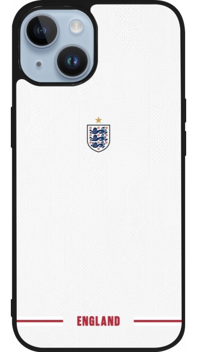 iPhone 15 Case Hülle - Silikon schwarz England 2026 personalisierbares Fussballtrikot