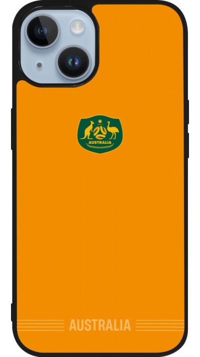 iPhone 15 Case Hülle - Silikon schwarz Australien 2026 personalisierbares Fussballtrikot