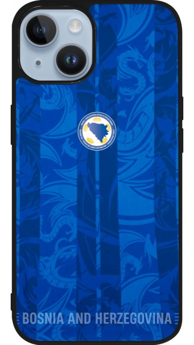 iPhone 15 Case Hülle - Silikon schwarz Bosnien und Herzegowina 2026 personalisierbares Fussballtrikot