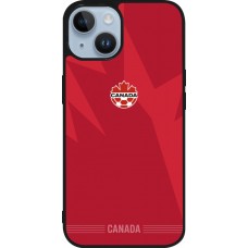 iPhone 15 Case Hülle - Silikon schwarz Kanada 2026 personalisierbares Fussballtrikot