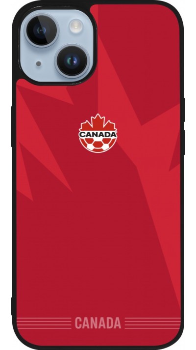 iPhone 15 Case Hülle - Silikon schwarz Kanada 2026 personalisierbares Fussballtrikot