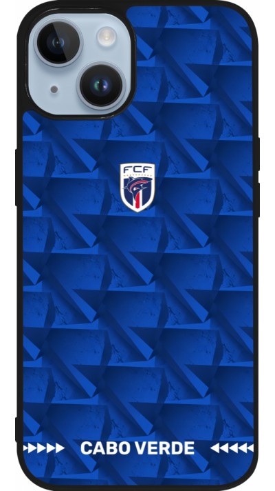 iPhone 15 Case Hülle - Silikon schwarz Kap Verde 2026 personalisierbares Fussballtrikot