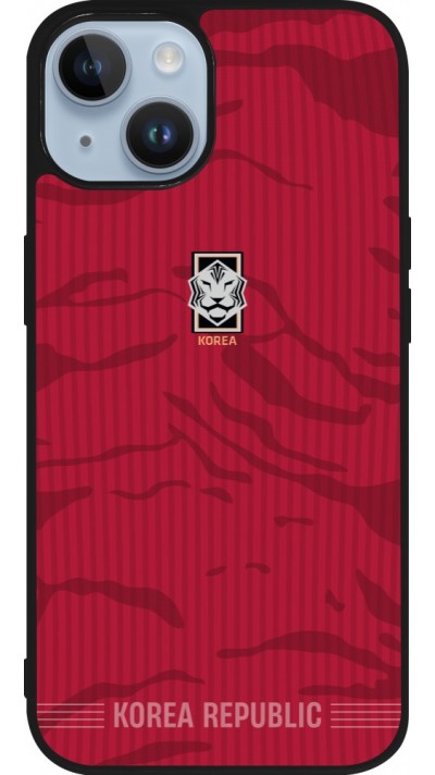 iPhone 15 Case Hülle - Silikon schwarz Südkorea 2026 personalisierbares Fussballtrikot