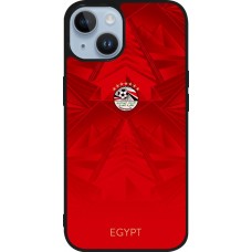 iPhone 15 Case Hülle - Silikon schwarz Ägypten 2026 personalisierbares Fussballtrikot