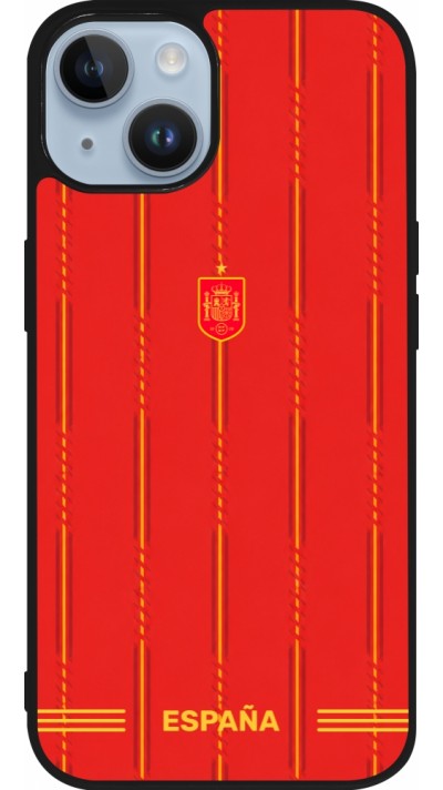 iPhone 15 Case Hülle - Silikon schwarz Spanien 2026 personalisierbares Fussballtrikot