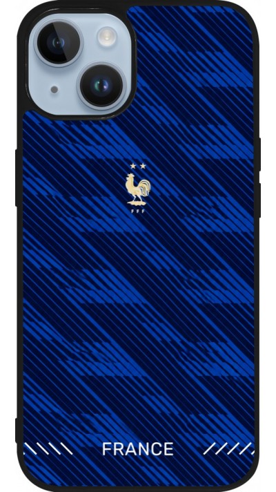 iPhone 15 Case Hülle - Silikon schwarz Frankreich 2026 personalisierbares Fussballtrikot
