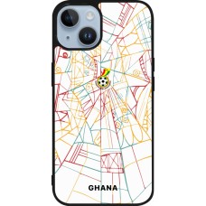 iPhone 15 Case Hülle - Silikon schwarz Ghana 2026 personalisierbares Fussballtrikot