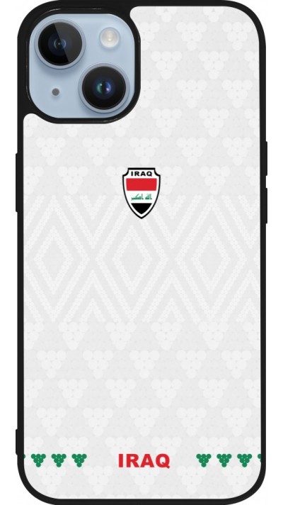 iPhone 15 Case Hülle - Silikon schwarz Irak 2026 personalisierbares Fussballtrikot