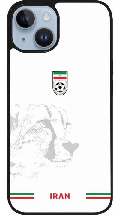 iPhone 15 Case Hülle - Silikon schwarz Iran 2026 personalisierbares Fussballtrikot